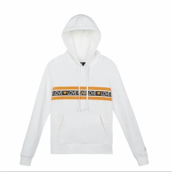 💖MEGA SALE💖 Converse Women's Love the Progress Print Hoodie 10020576-a01 - Picture 2 of 7